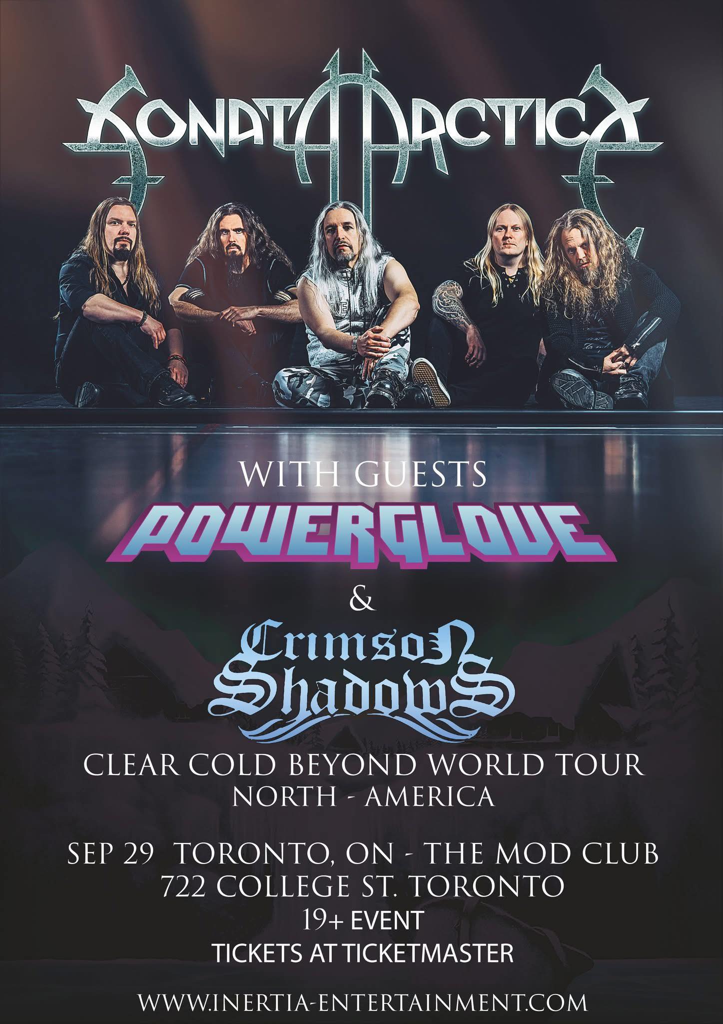 LIVE REVIEW – SONATA ARTICA, POWERGLOVE, CRIMSON SHADOWS