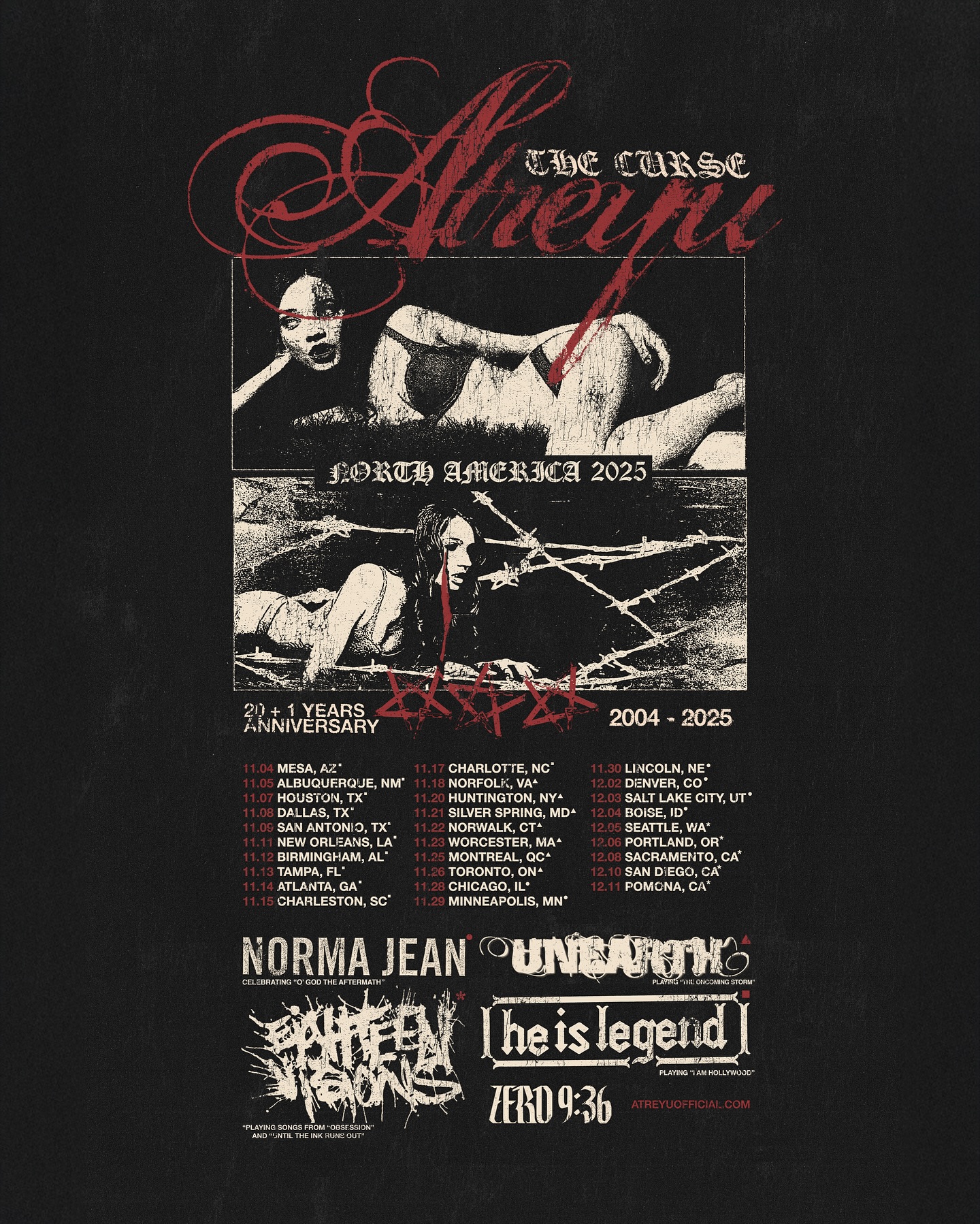 LIVE REVIEW – ATREYU, UNEARTH, ZERO 9:36