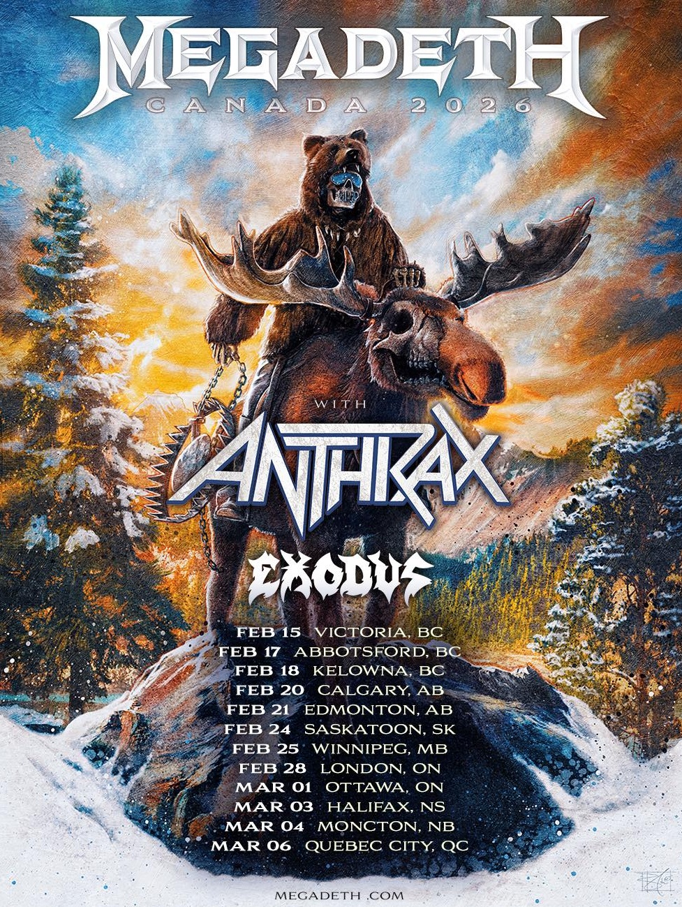 LIVE REVIEW – MEGADETH, ANTHRAX, EXODUS – Allfather
