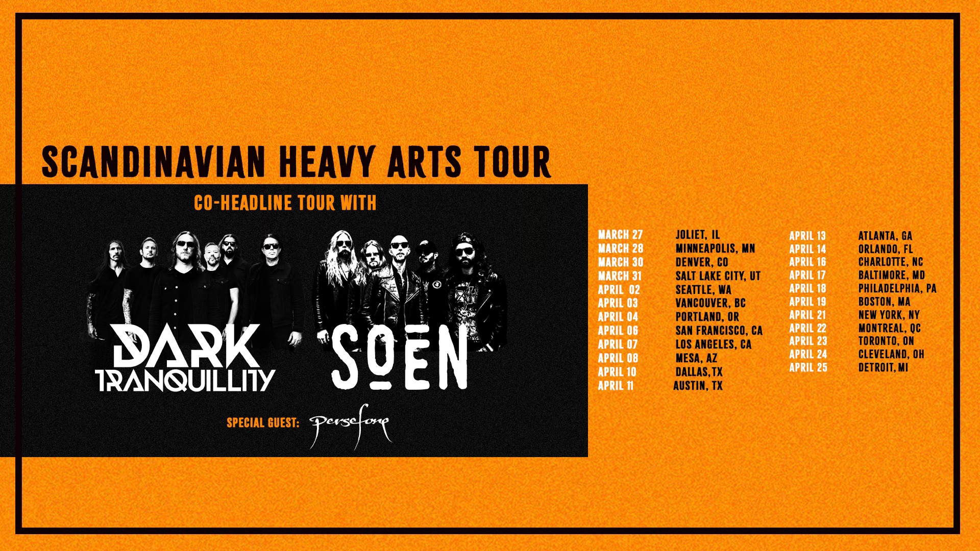 LIVE REVIEW – DARK TRANQUILLITY | SOEN | PERSEFONE