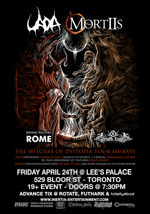 LIVE REVIEW – UADA | MORTIIS | ROME | WRAITH KNIGHT