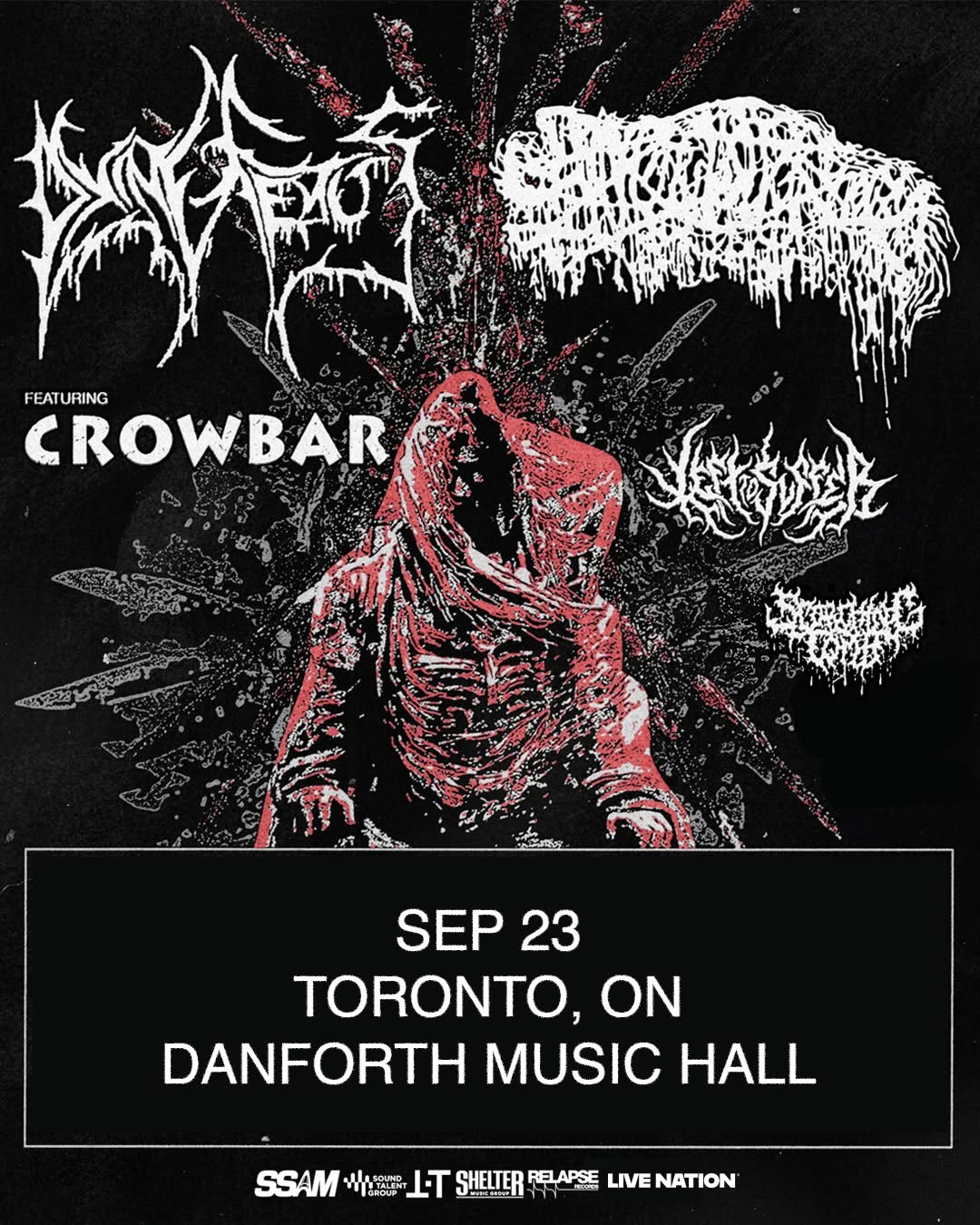 LIVE REVIEW – DYING FETUS | SANGUISUGABOGG | CROWBAR | LEFT TO SUFFER | SCORCHING TOMB